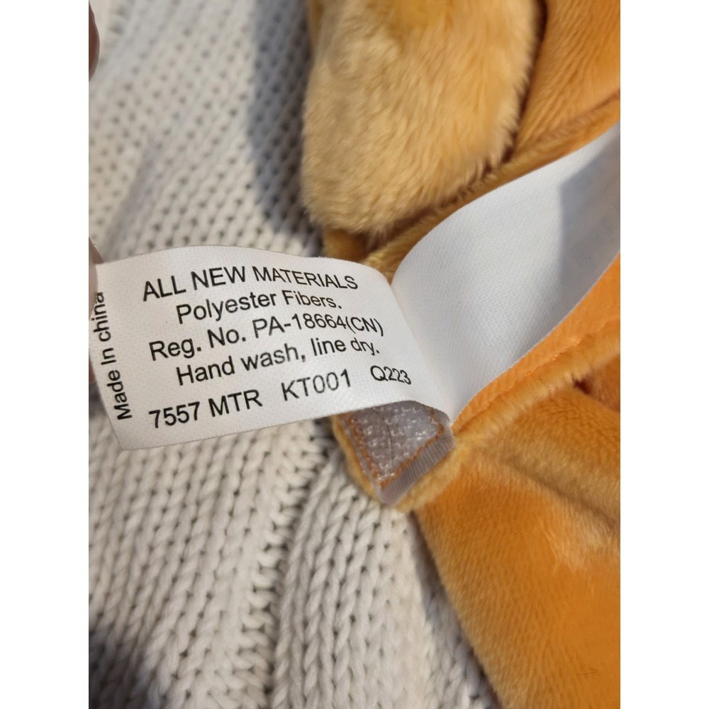 Vermont Teddy Bear Fox Buddy Blanket Lovey Security Blanket Orange Satin VTB - Picture 6 of 14